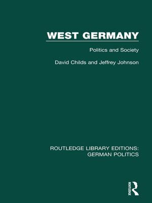 cover image of West Germany (RLE